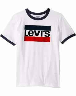 Levi's® Kids Sportswear Logo Ringer Tee (Big Kids) | Shirts & Tops