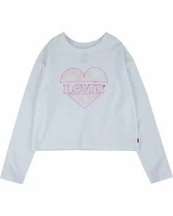 Levi's® Kids Long Sleeve High-Rise Graphic T-Shirt (Big Kids) | Shirts & Tops