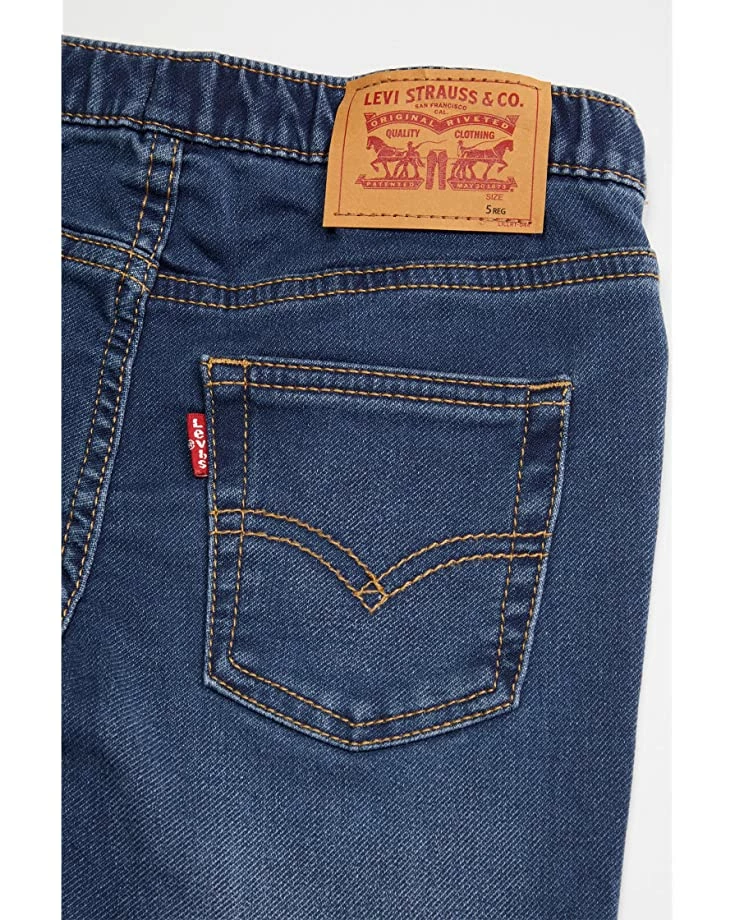 Levi's® Kids Skinny Fit Elastic Waistband Jeans (Little Kids) - Image 2