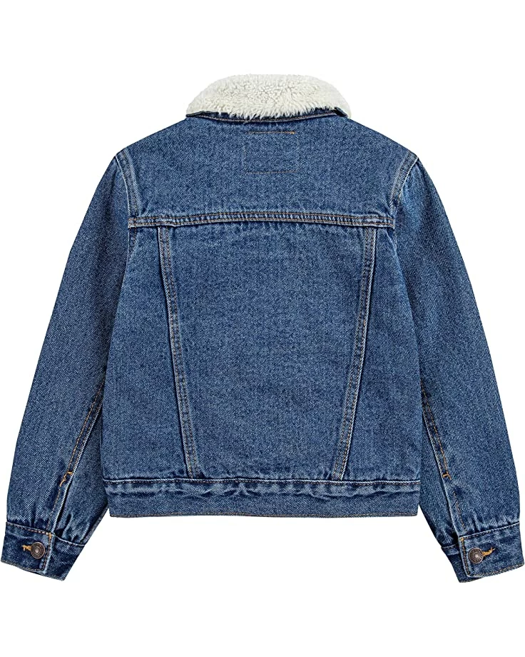 Levi's® Kids Sherpa Trim Trucker Jacket (Little Kids) | Coats & Outerwear - Image 2