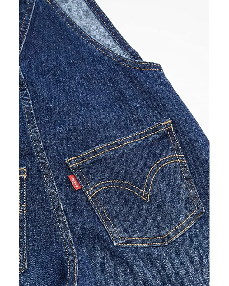 Levi's® Kids Straight Fit Denim Overalls (Big Kids) | Pants - Image 2