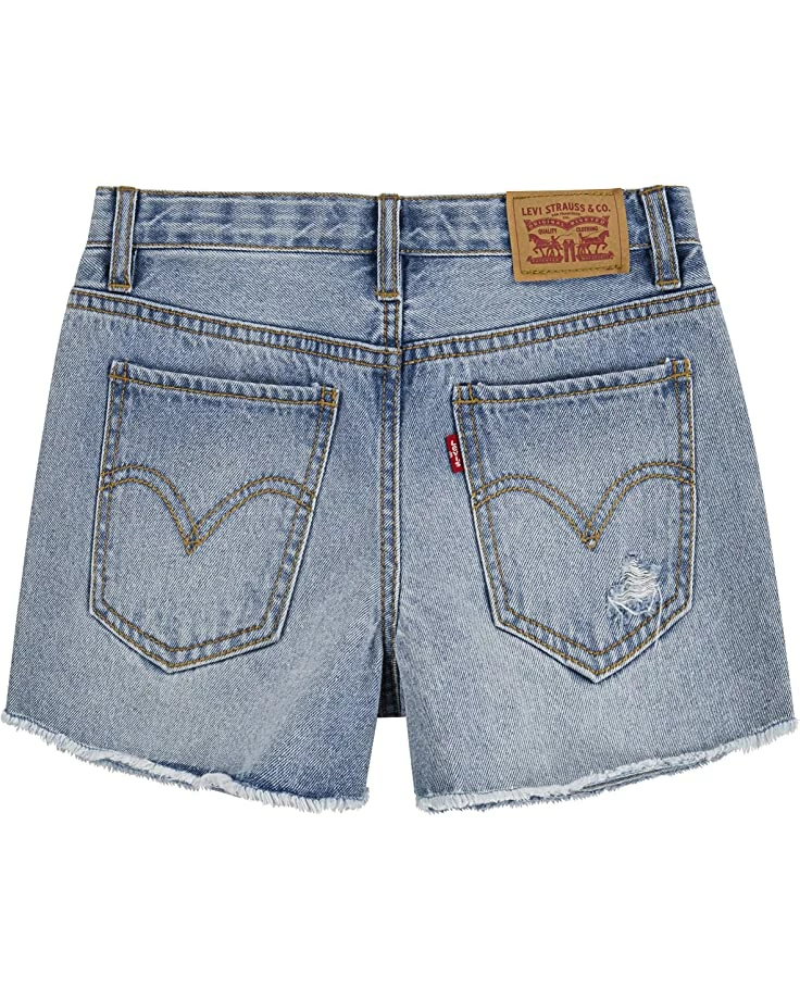 Levi's® Kids Girlfriend Fit Shorty Shorts (Big Kids) - Image 2