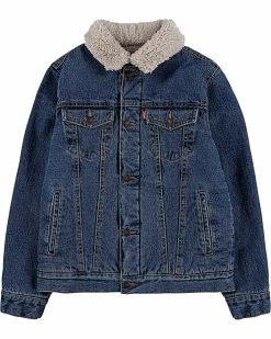 Levi's® Kids Sherpa Lined Trucker Jacket (Big Kids) | Coats & Outerwear